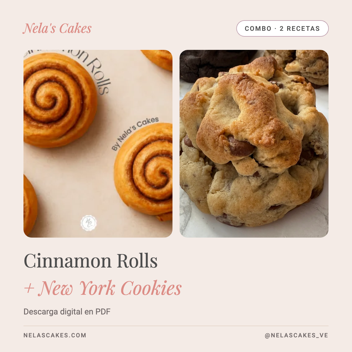 Portada: combo cinnamon rolls ny cookies